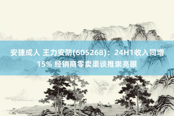 安捷成人 王力安防(605268)：24H1收入同增15% 经销商零卖渠谈推崇亮眼